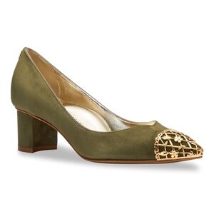 Sarah Flint limited edition Filigree pumps Sz39.5 Green Gold